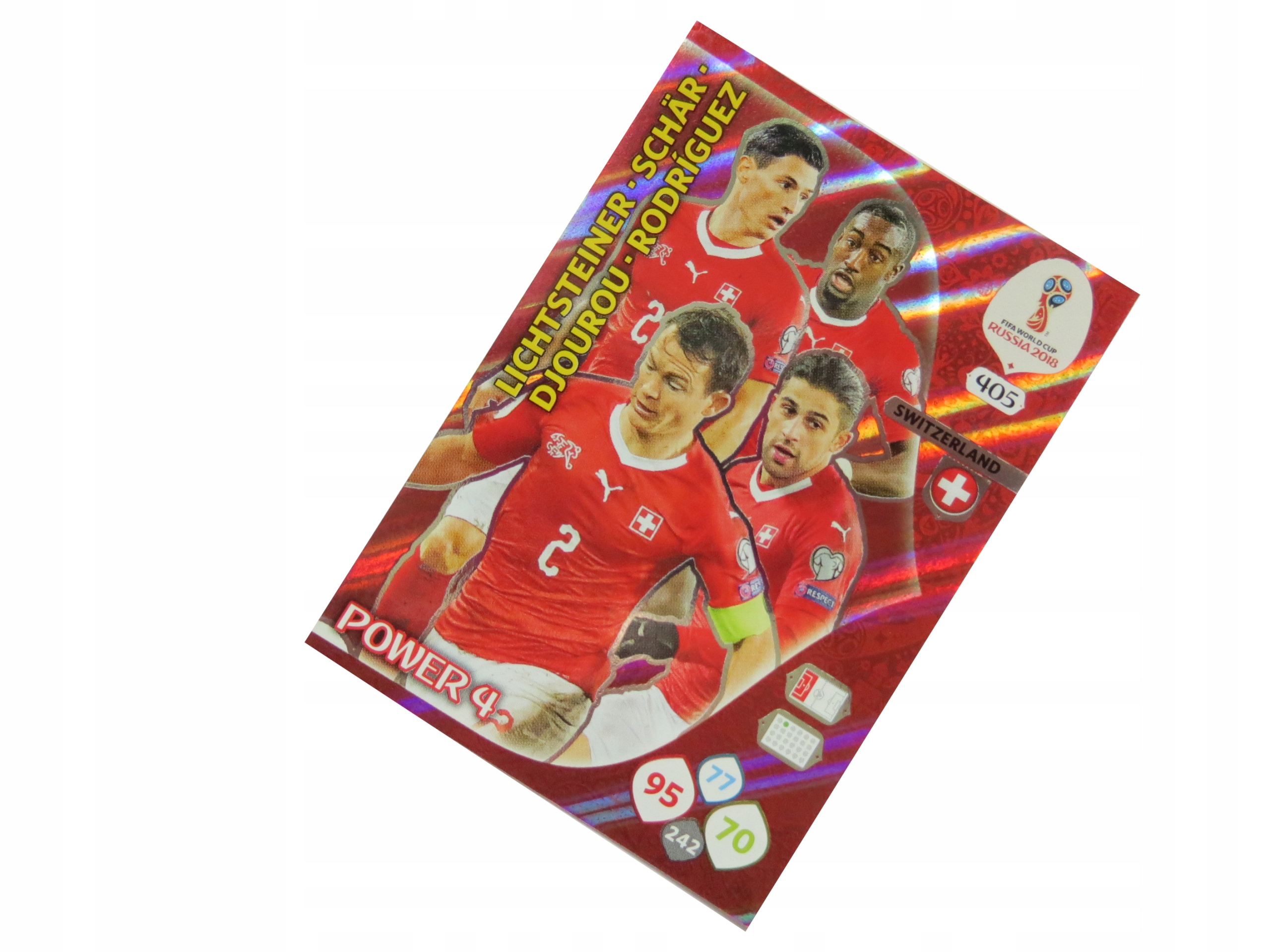 Panini World Cup Russia 2018 Karty Piłkarskie Power 4 405 Schar Djourou