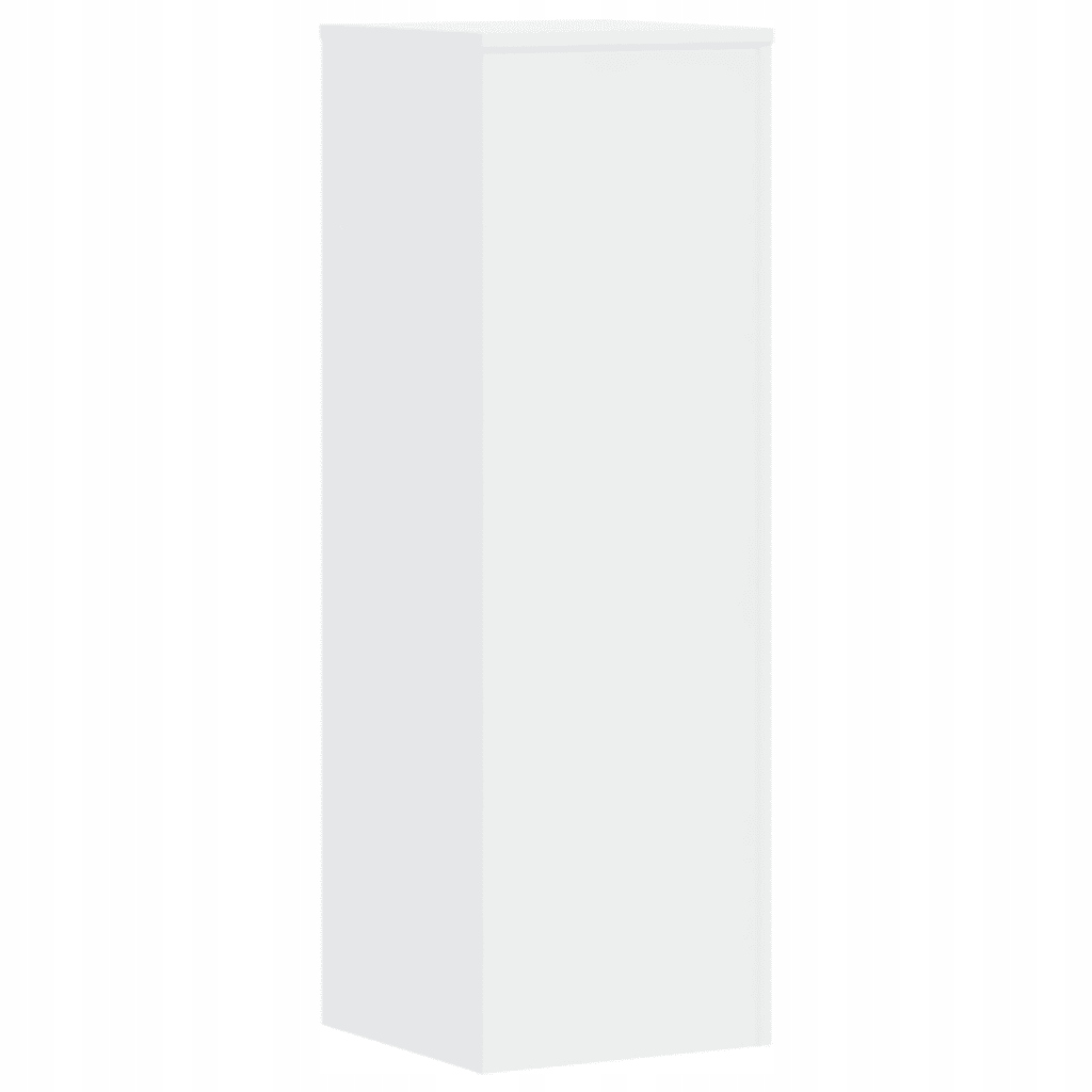 Stojan na rostliny, dřevěný, bílý, 33x33x100 cm, max 50 kg