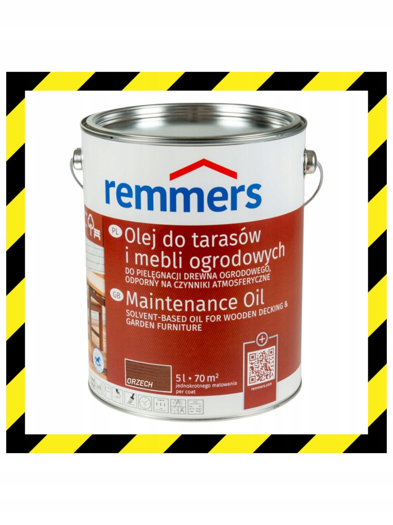 Remmers olej do tarasów i mebli ogrodowych 5L Orzech pflegeol radmirradom