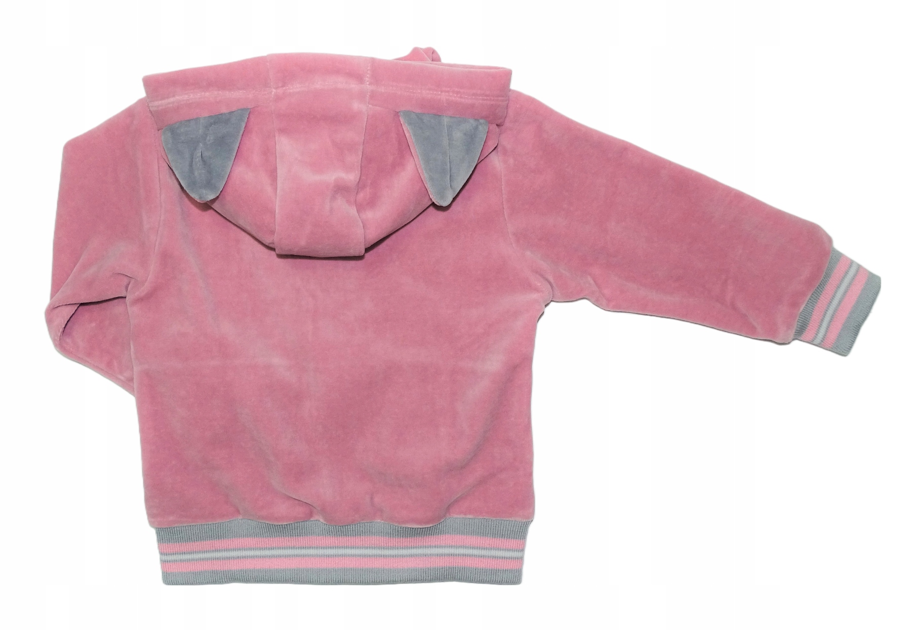 WELUROWY dres dla DZIEWCZYNKI z kotkiem REVAJ 110 RÓŻOWY PL Rodzaj kaptur