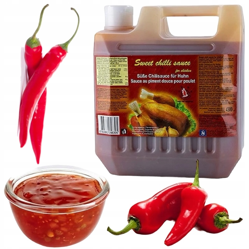 Słodki Sos Chili Gastronomiczny Sweet Sauce 4300ml 4,3L Flying Goose Brand