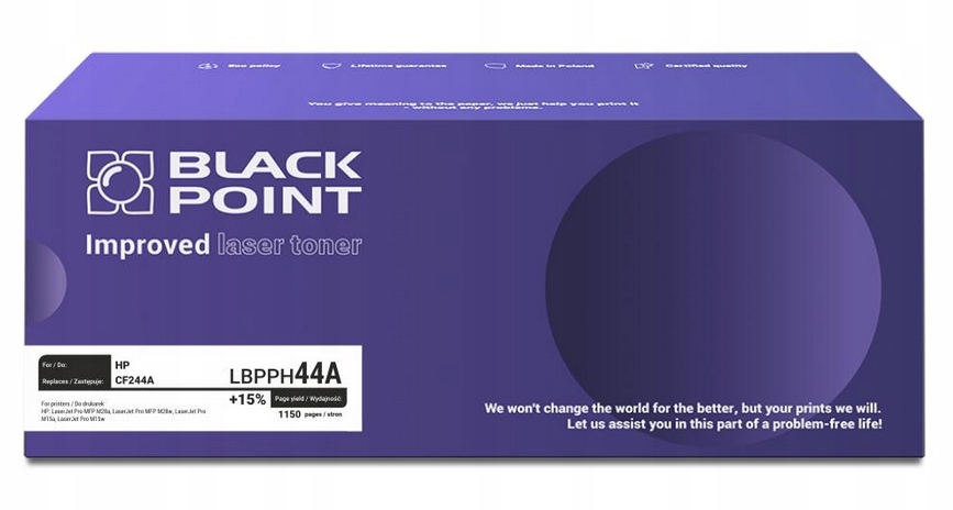 Toner Black Point LBPPH44A do Hp CF244A czarny 1150str