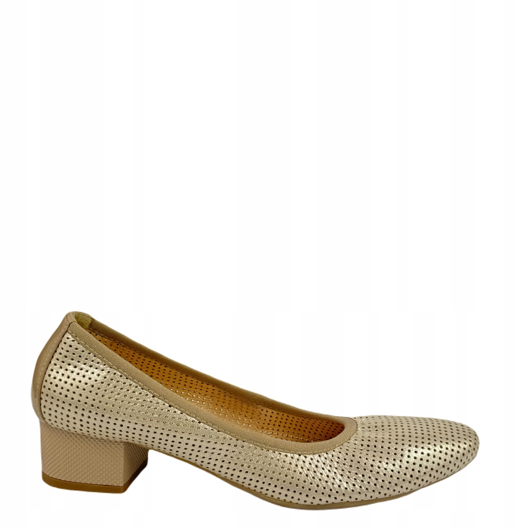 Dámské lodičky Arka Bioeco 5869/1097/1887 béžová platina 37, Platinová
