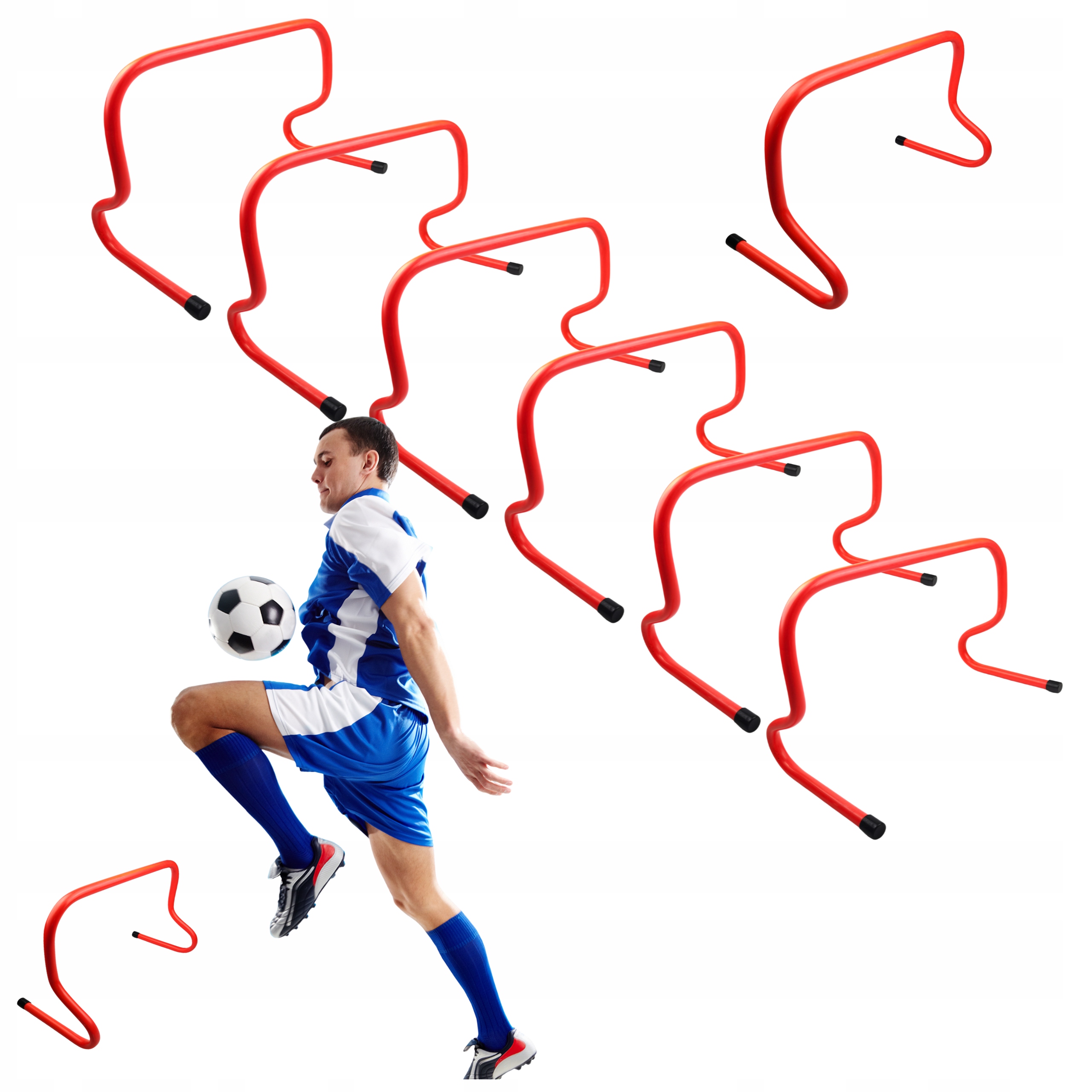 6x Płotek Koordynacyjny Treningowy Przeszkoda Treningowa Płotek 30CM 6szt.