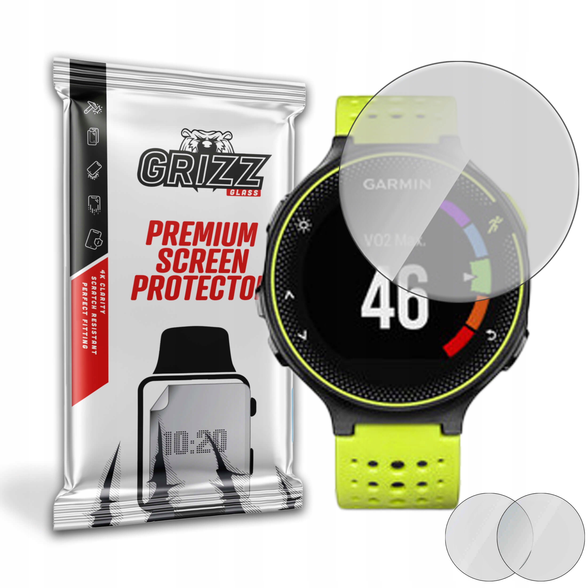 2-PAK Antyodciskowa folia ochronna do Garmin Forerunner 230