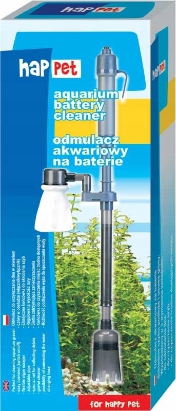 Levně Happet Odmulčovač na baterie do akvária 3v1