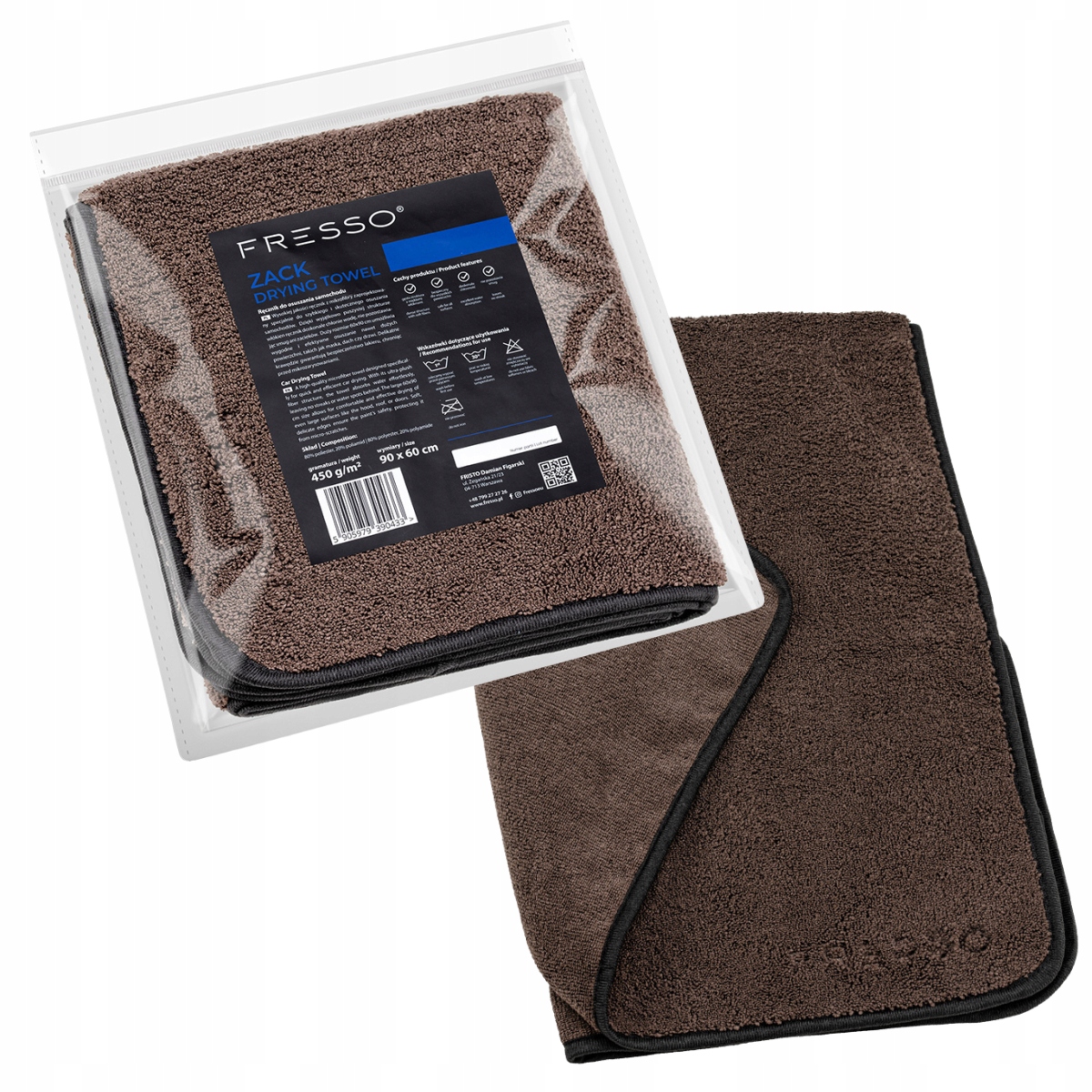 Fresso Ręcznik Do Osuszania Lakieru Samochodu Zack Drying Towel 90x60cm