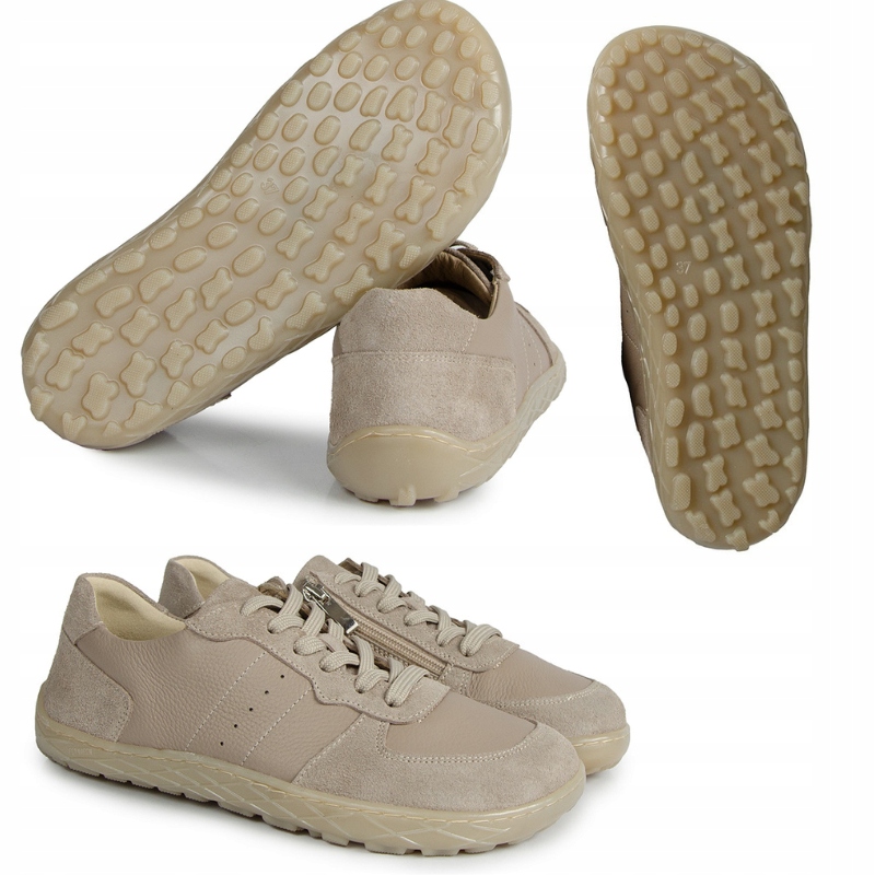Laroni N1284 Barefoot Béžové Kožené Tenisky Kampa 37