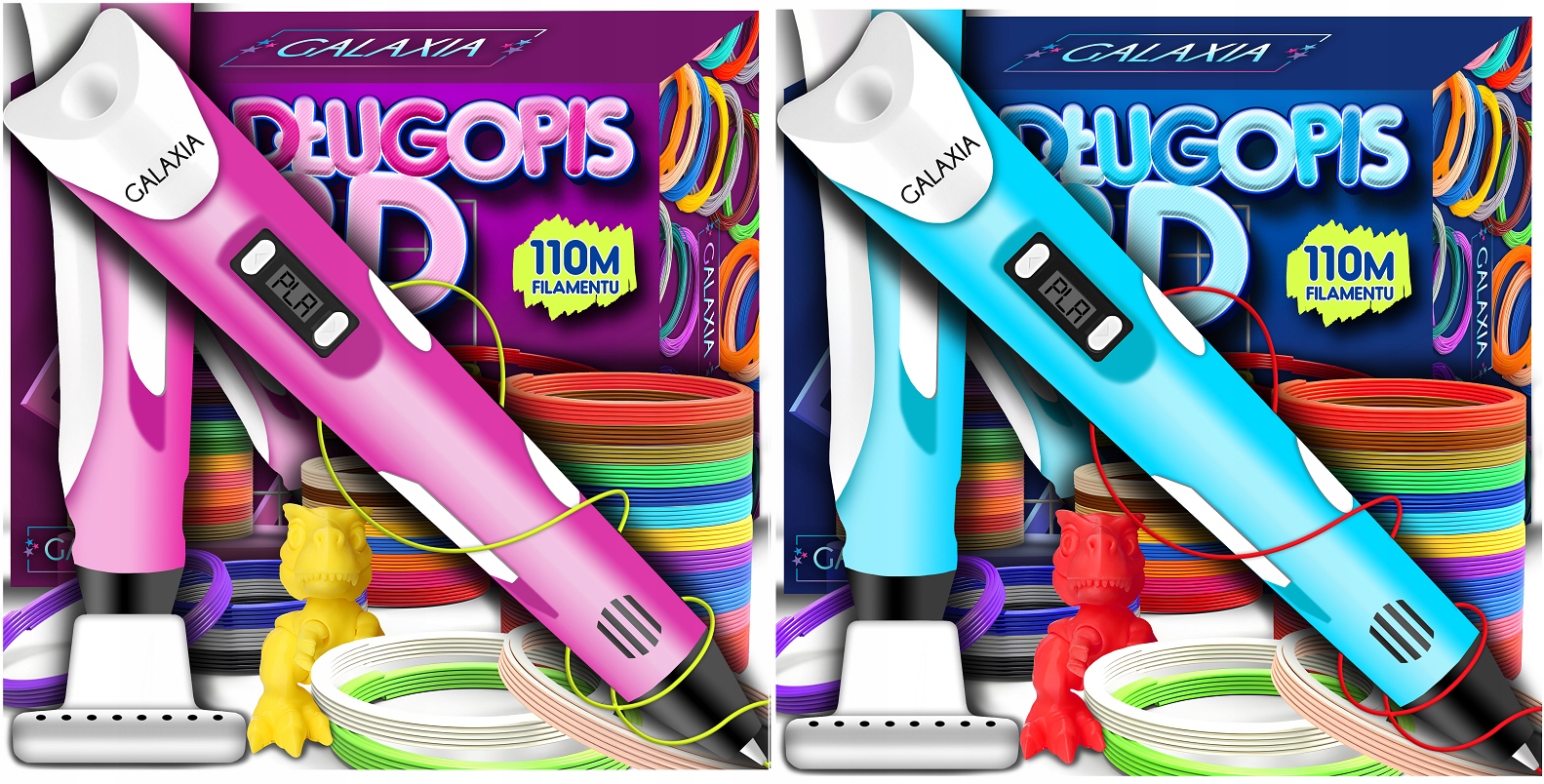 DŁUGOPIS 3D DLA DZIECI DRUKARKA 3D ZESTAW WKŁADY ZABAWKA DLA DZIECI Wiek dziecka 8 lat +