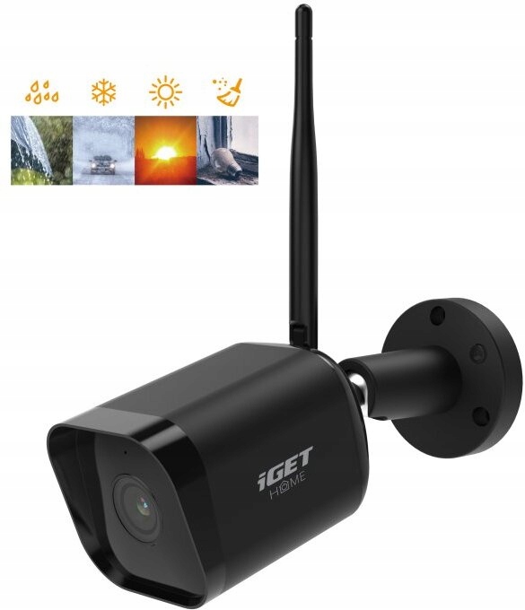 iGET Home Camera CS6 Black Bezdrátová venkovní Ip FullHD kamera, Wi-Fi, I