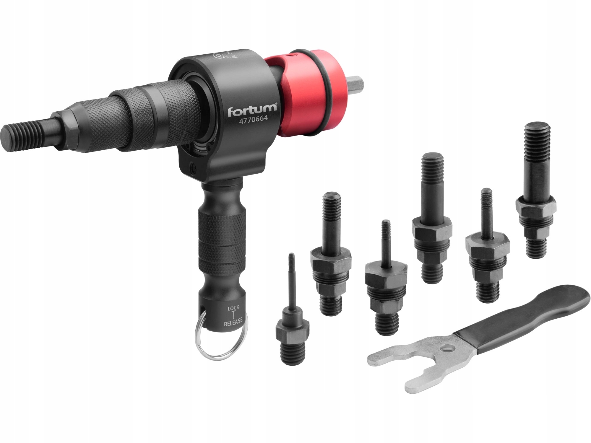 NITOWNICA ADAPTER NA WKRĘTARKĘ WIERTARKĘ DO nitonakrętek M3-M12 FORTUM