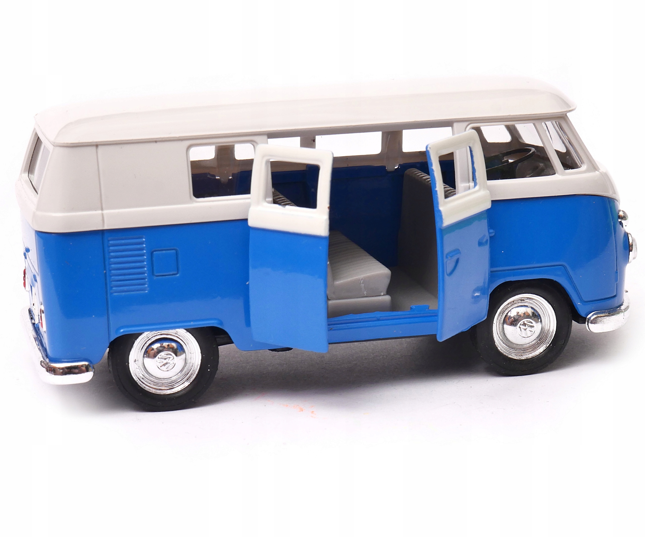 Volkswagen 1962 Classical Bus T1 1:34 WELLY niebie Kod producenta 49764 blue