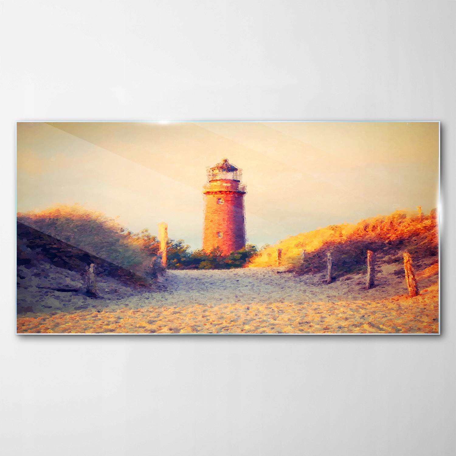 

Obraz na Szkle Dekor Latarnia Morska Piasek 100x50