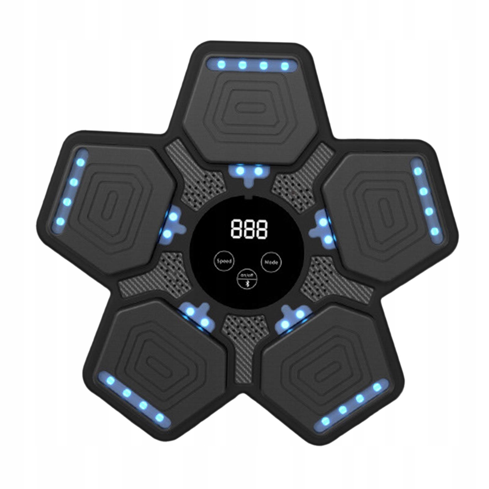Music Boxing Machine Elektronická Boxovací Nástěnná Deska Sport Černá