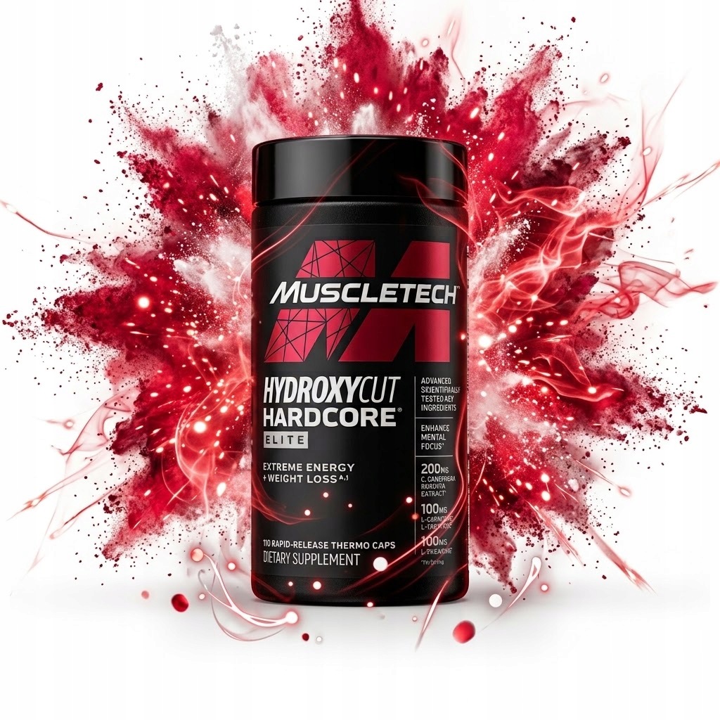 Muscletech HydroxyCut Elite 110 kapslí top spalovač z Usa cutting edge t3 t5