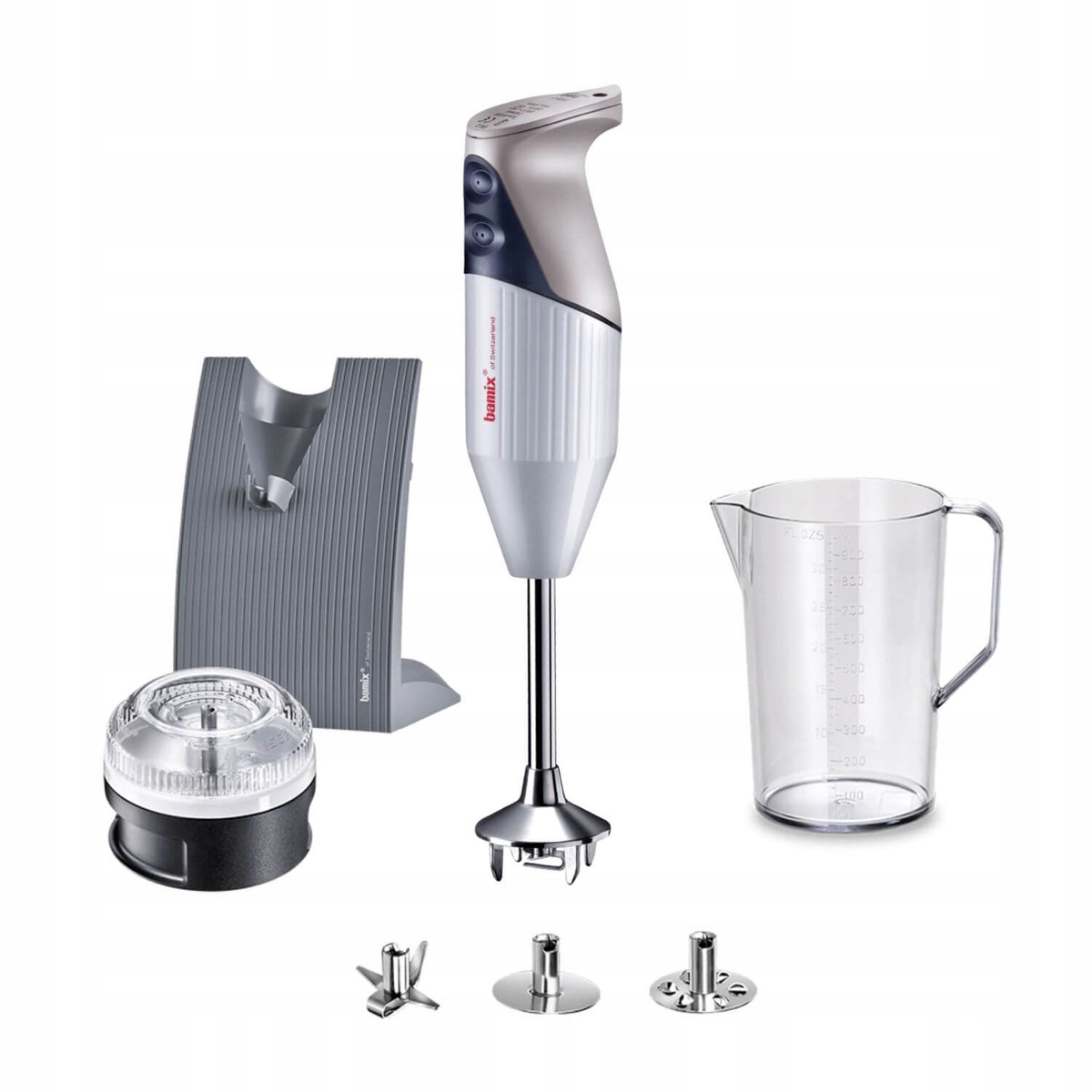 Ruční multifunkční mixér Bamix SwissLine Regulace rychlosti Šedý