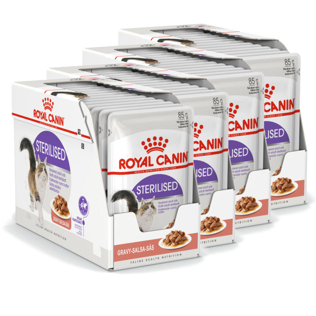 Levně Royal Canin Fhn Sterilised v omáčce 48x85g Mokré Krmivo Pro Kočky