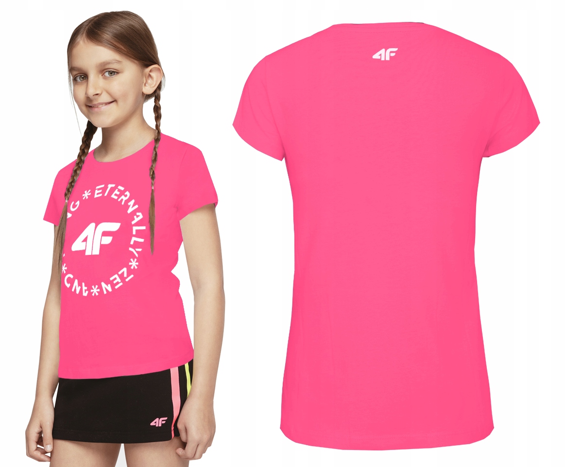 

4F Koszulka Dziewczęca T-shirt Dziecięcy JTSD005