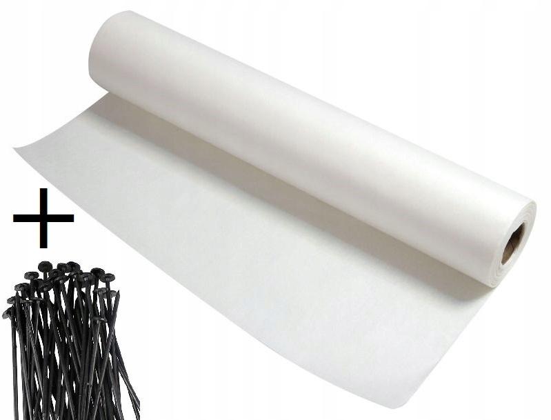 Geowłóknina,włóknina 300g 4x25m Drogowa 400x2500 Atest 4mx25m Kołki