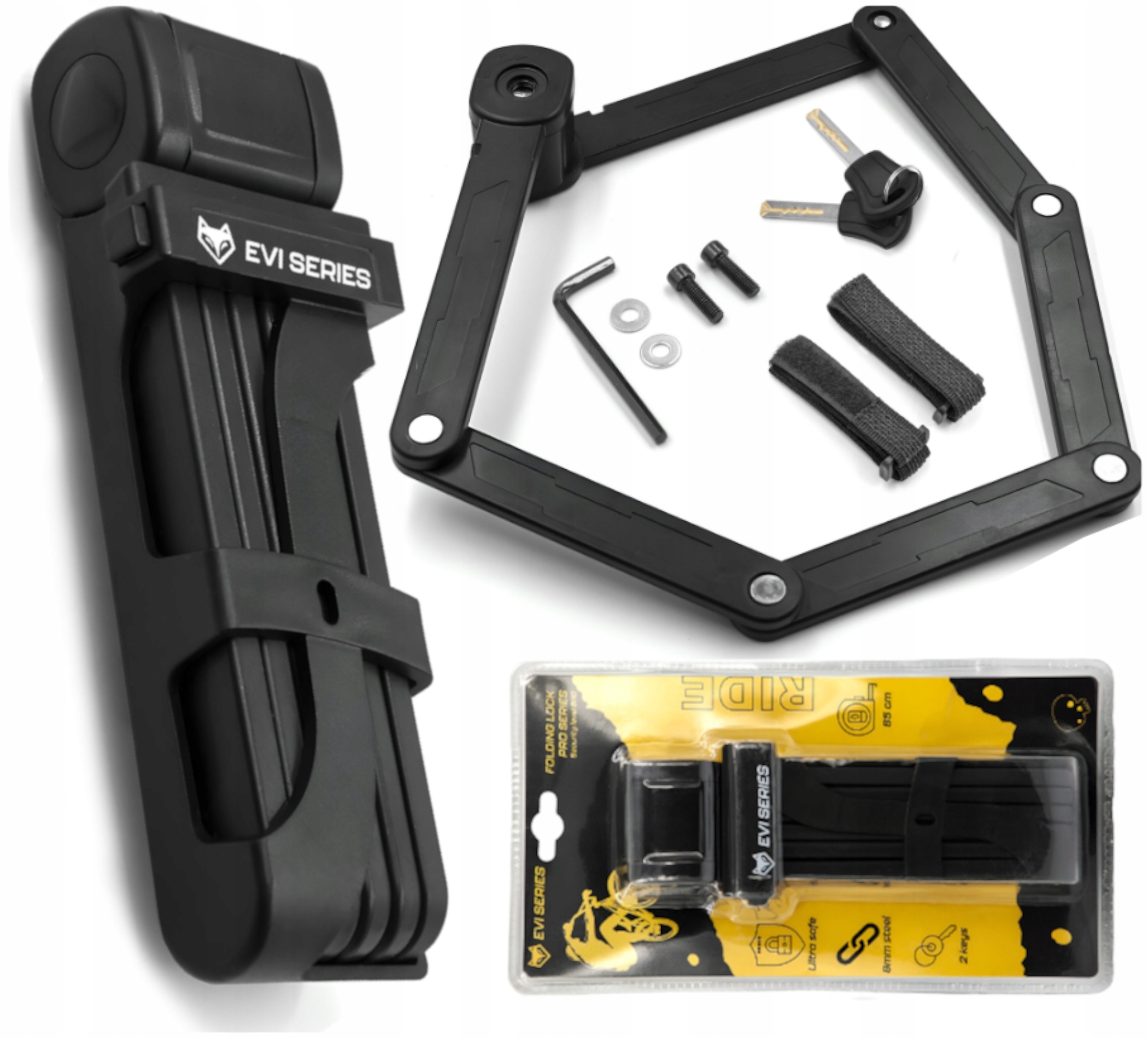 Skládací Zámek Na Kolo S Přenosným Držákem Pro Bránu Skútru Jízdního Kola