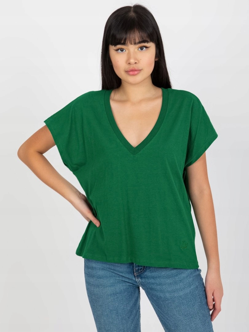 T-shirt-TW-TS-2005.43-ciemny zielony rozmiar - M ciemny zielony