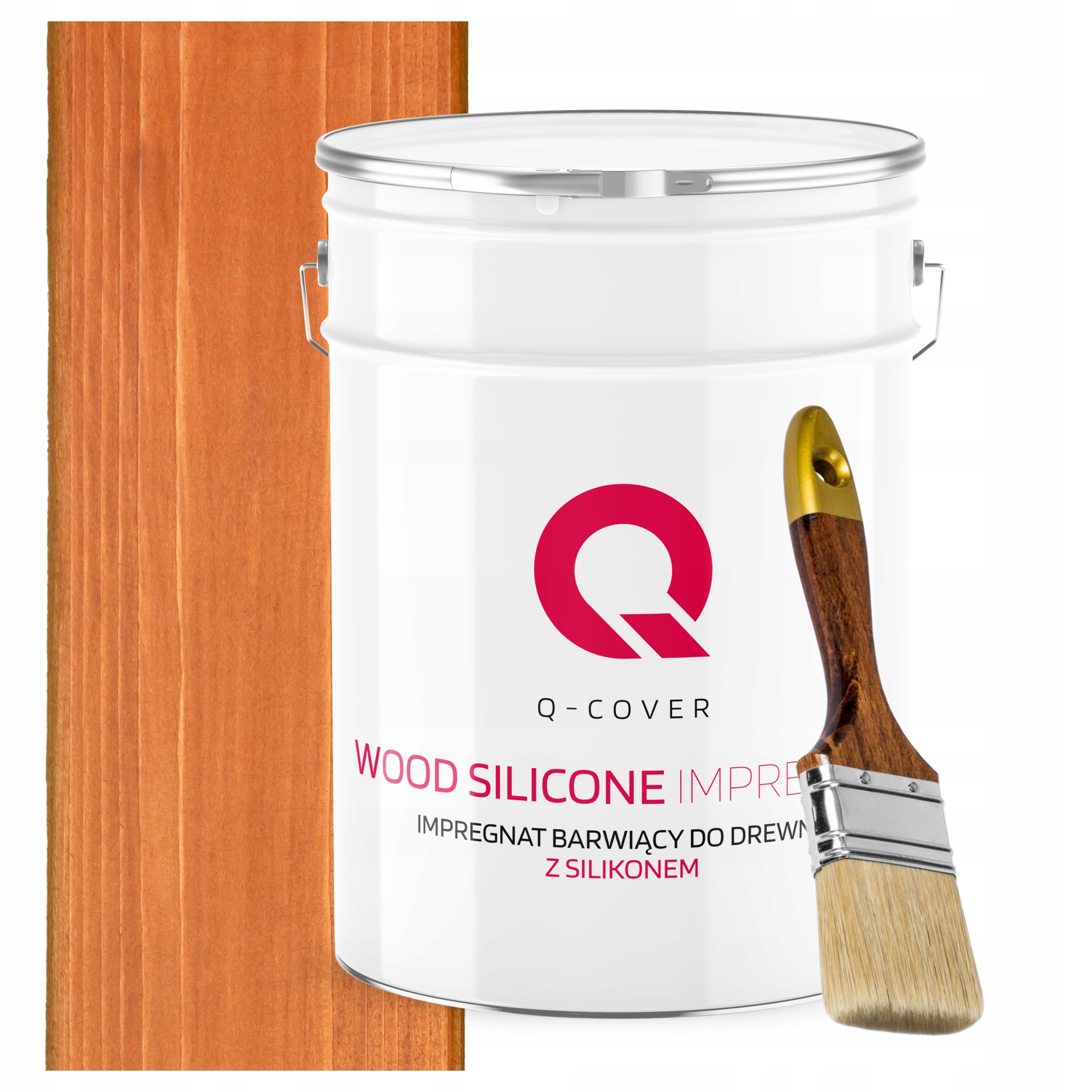 Impregnat Na Dřevo Barva Se Silikonem Chron Barvy Trvanlivý Teak 10L Dárek