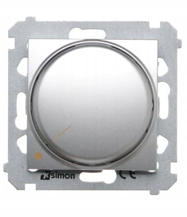 Otočný stmívač pro stmívatelné Led Simon54 DS9L2.01/43 stříbrný