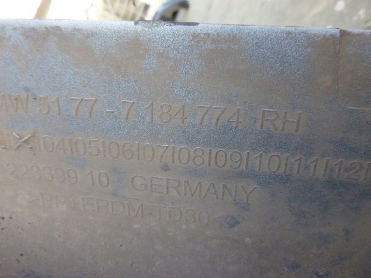 BMW 5 F10 F11 moulding threshold right