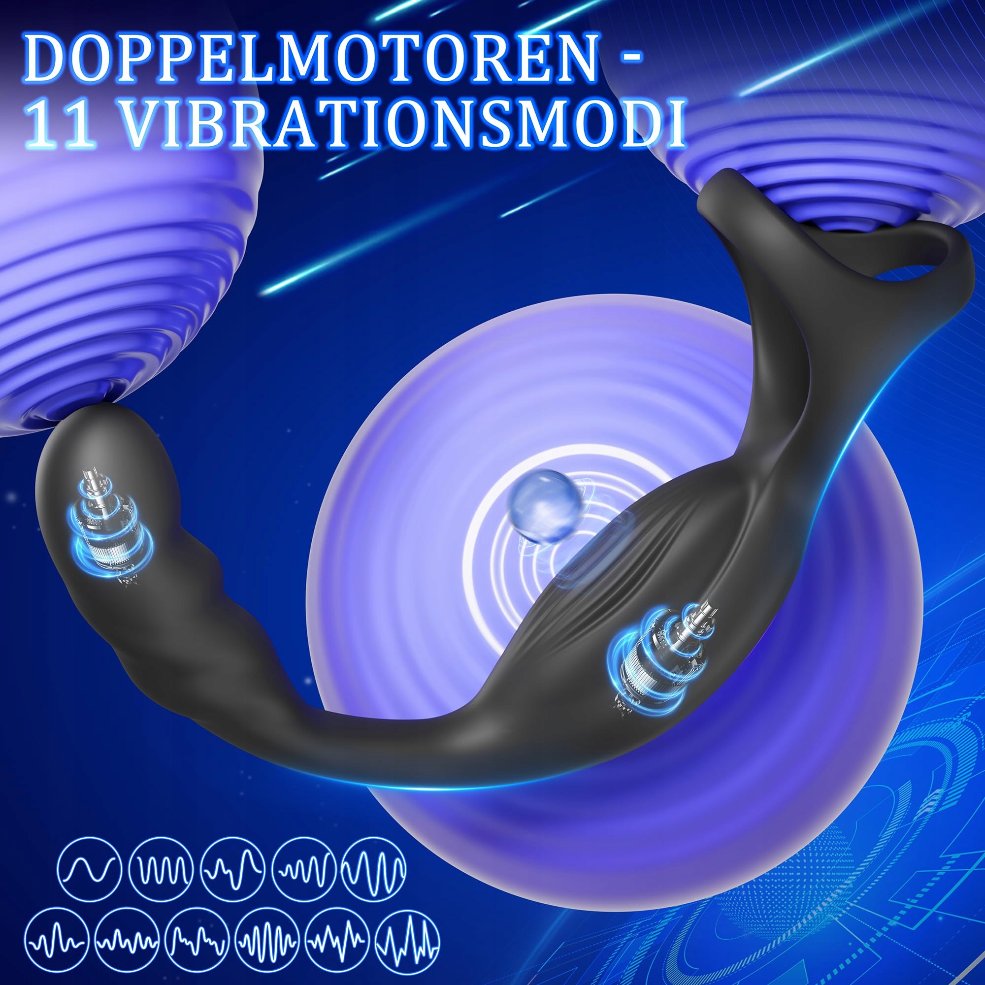 ANALVIBRATOREN Wibrator Analny Z Pierścieniem Prostata Dla Mężczyzn — miniatura 3