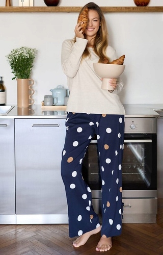 Mefemi dámské pyžamo viskóza béžová velikost XXL