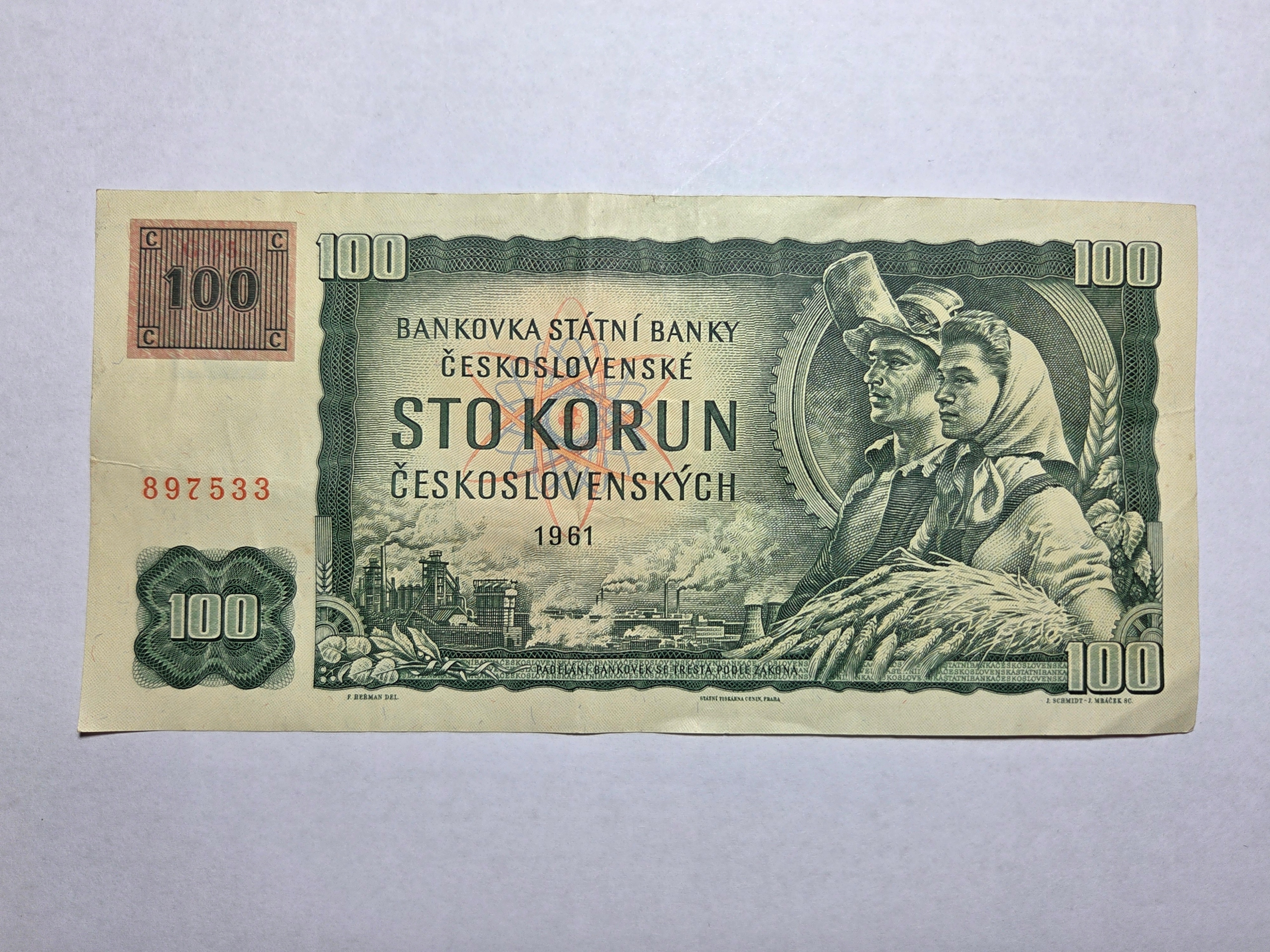Czechosłowacja 100 koron 1961 rok -NRB0799