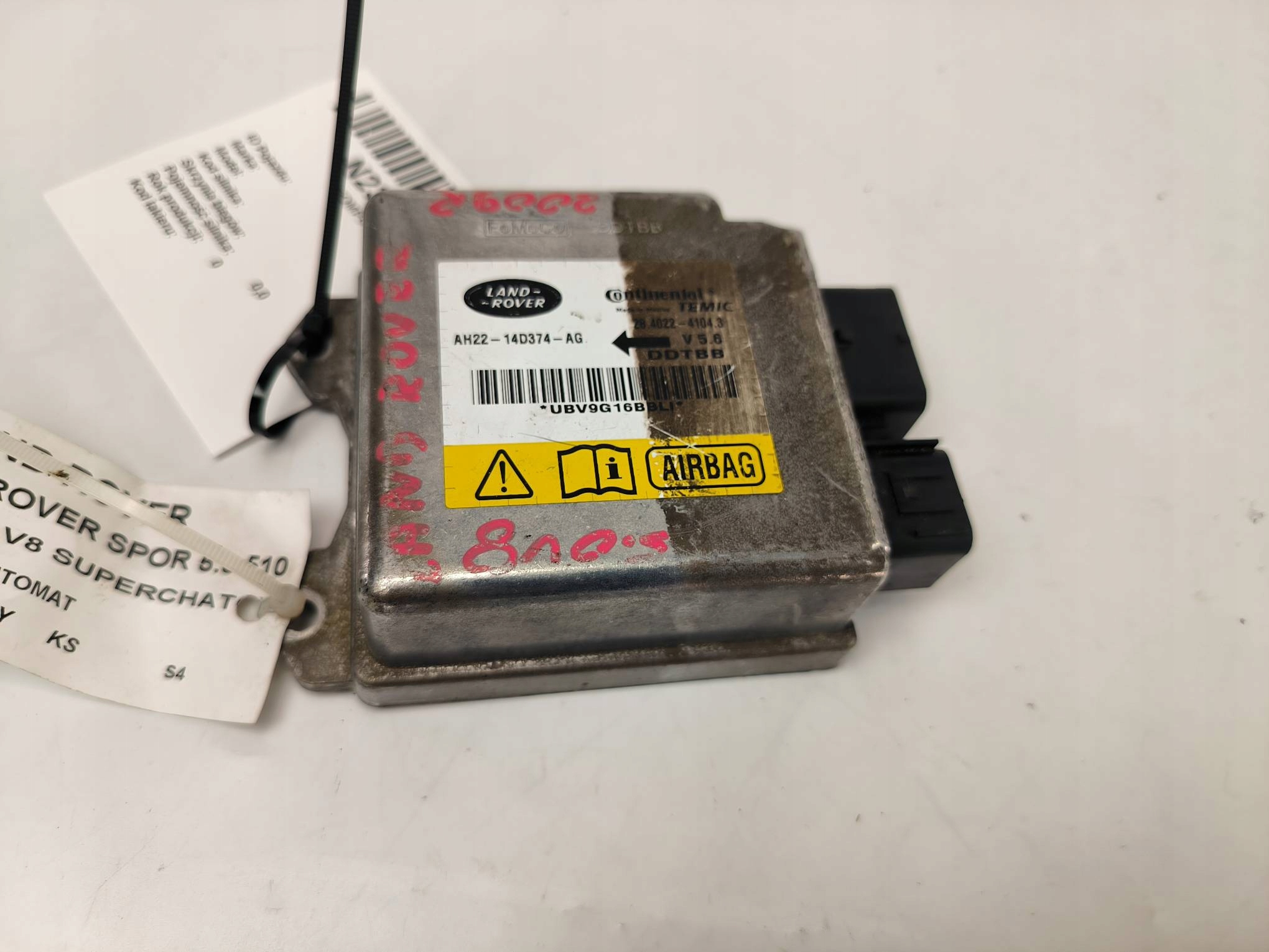 module SENSOR airbag AH22-14D374-AG RANGE ROVER SPORT L320