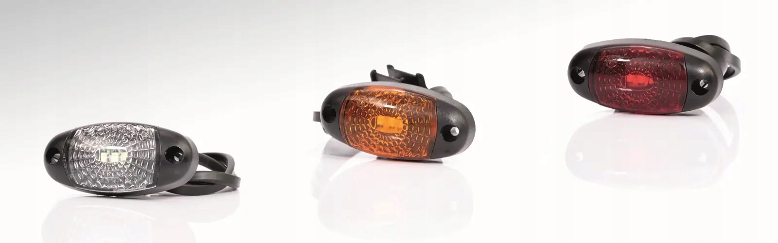 LAMPA LAMPKA OBRYSOWA DIODOWA LED 12/24V CZERWONA Źródło światła LED