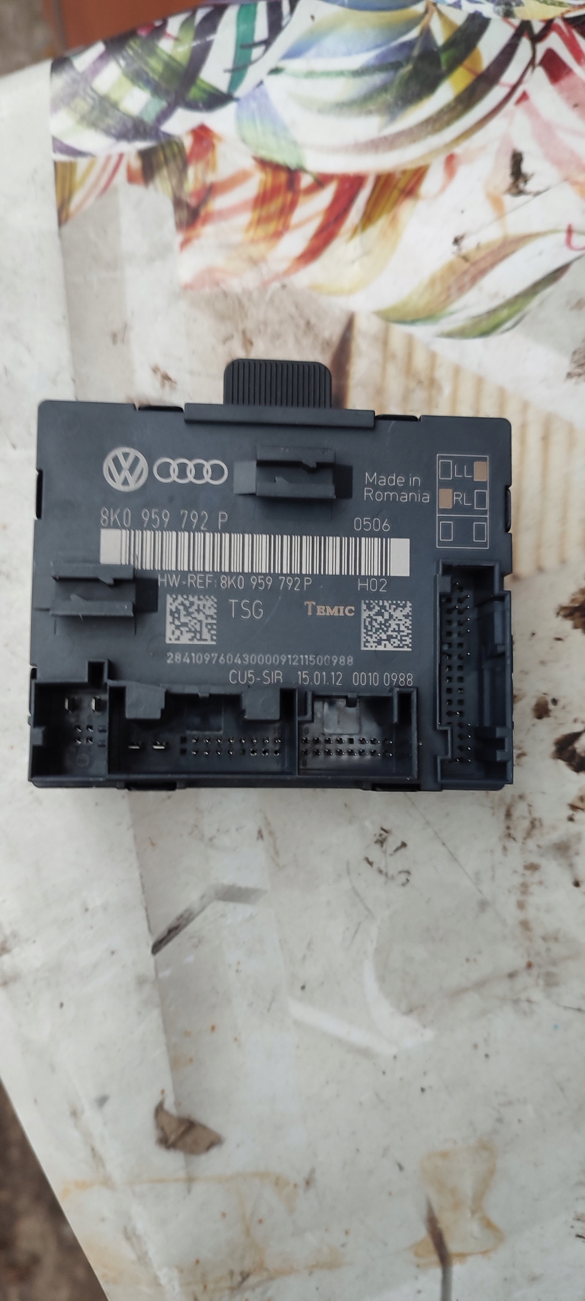 control unit door front PRAWYCH module AUDI Q5 08- 8K0959792P
