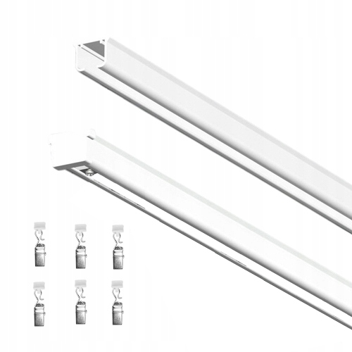 

Karnisz szyna sufitowa aluminiowa Ms 140cm Żabki