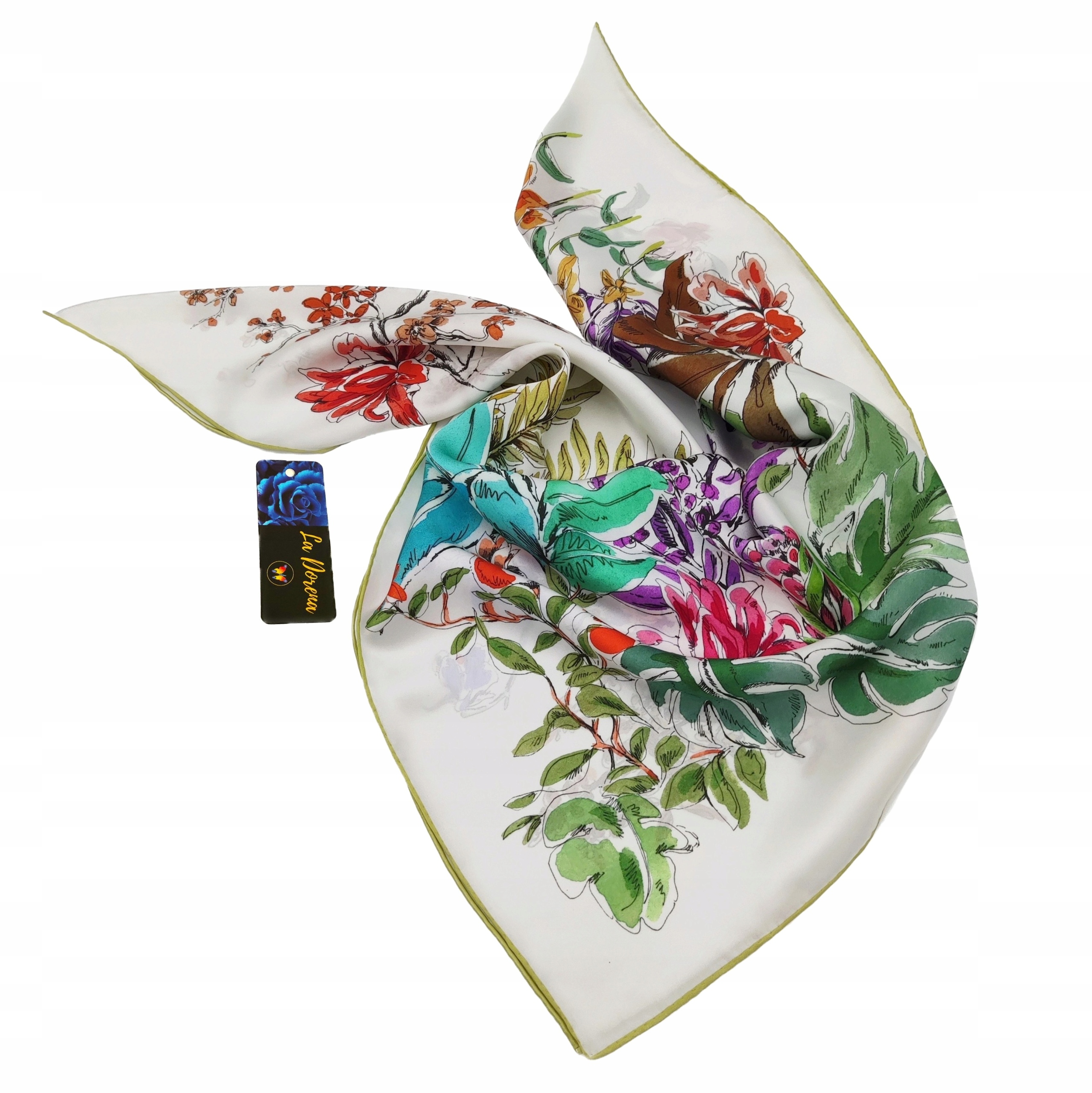 Hedvábný Šátek 100% Hedvábí Přírodní Morušový Prémiová Kvalita+