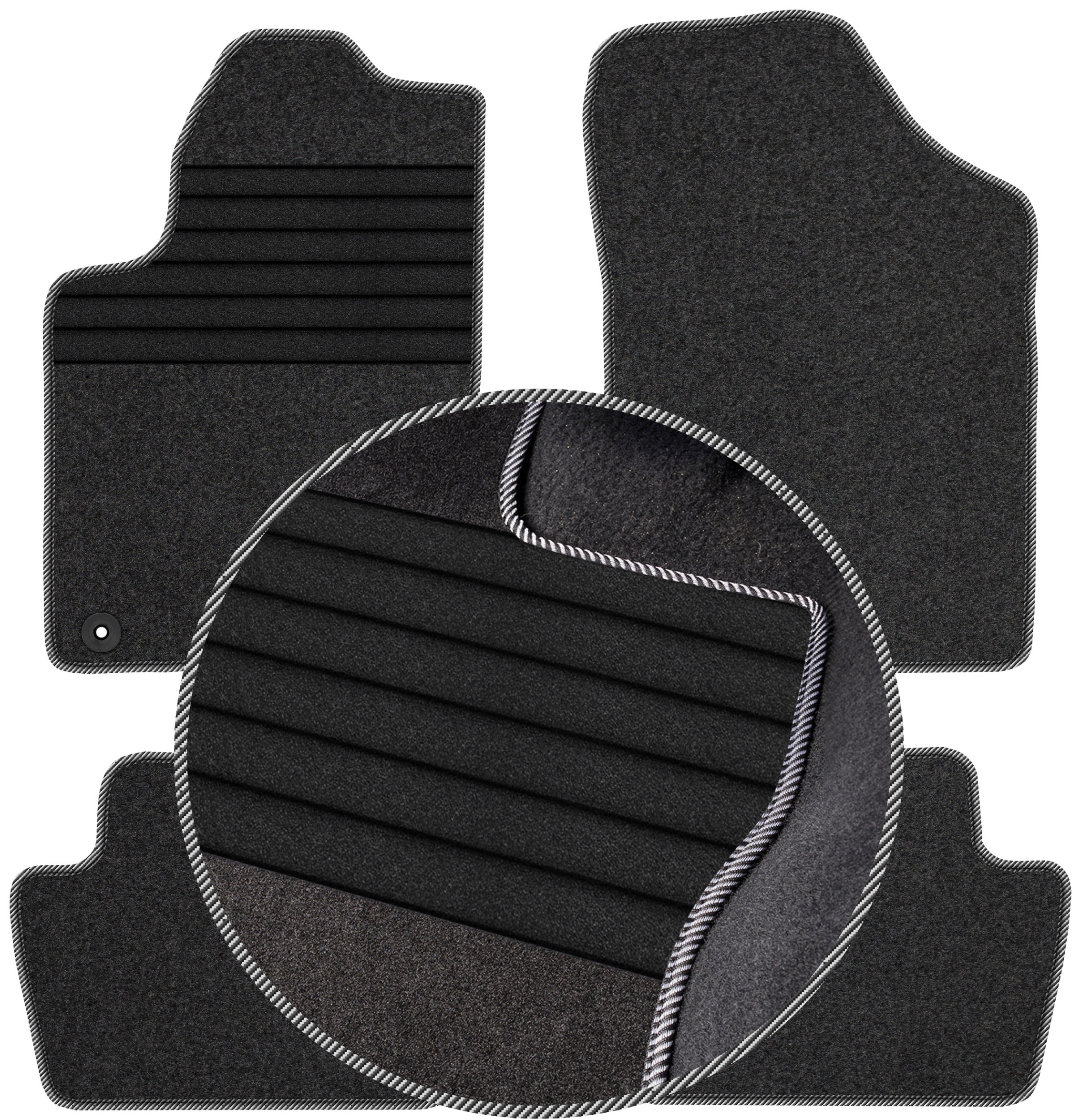 Citroen C4 I 2004-2010 Velurové autokoberce