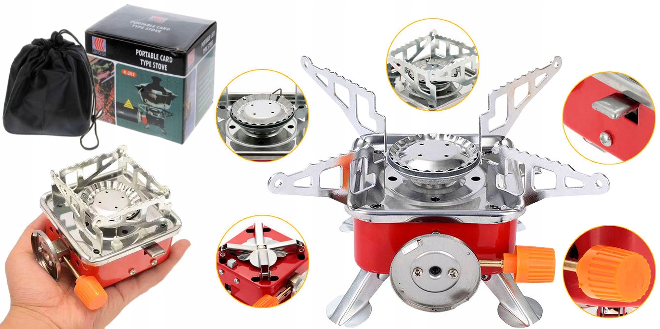 

Mini Kuchenka Gazowa na Kartusz Polowa Turystyczna