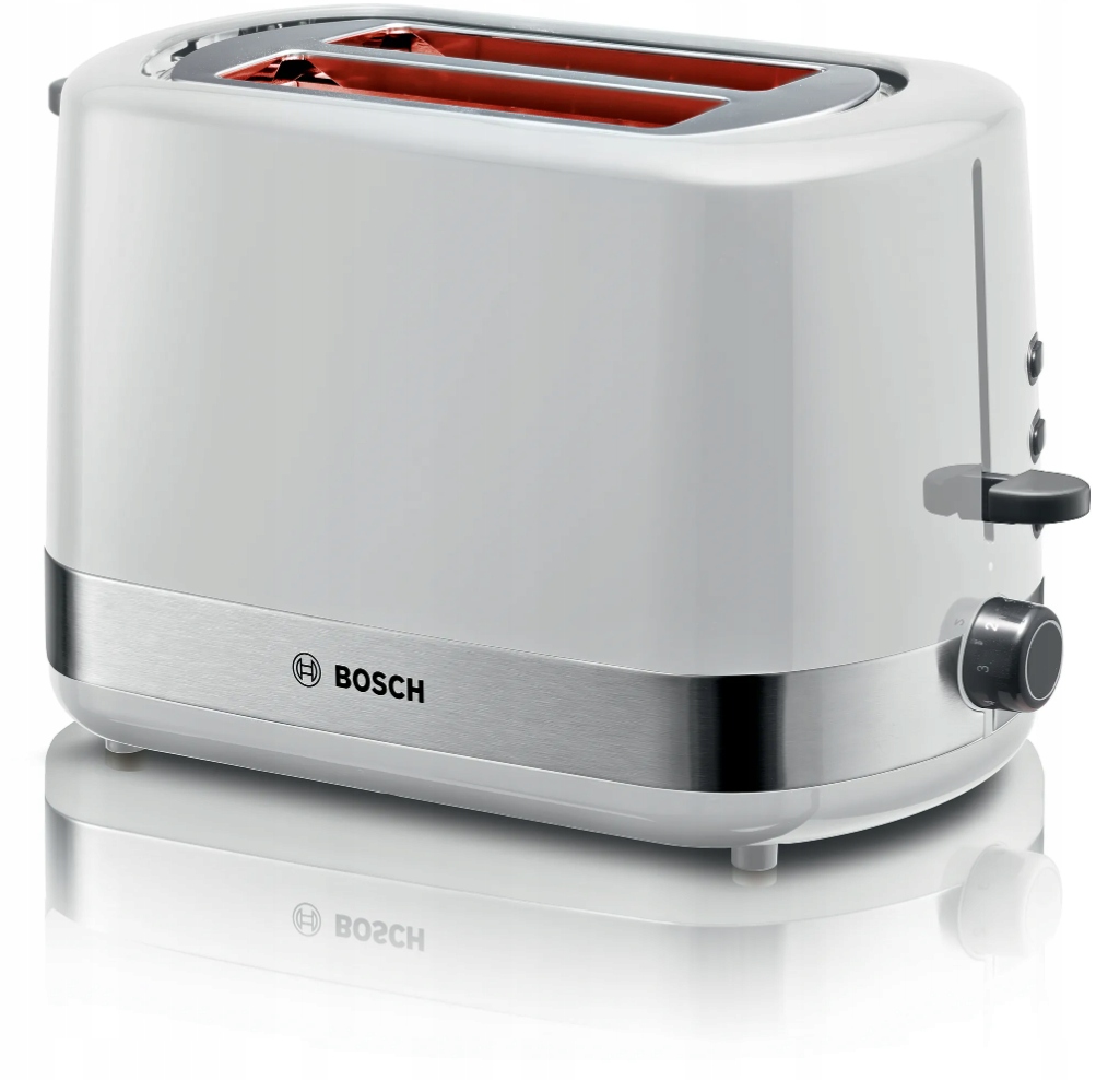 

Toster Bosch TAT6A511 biały 800 W 2 tosty ruszt