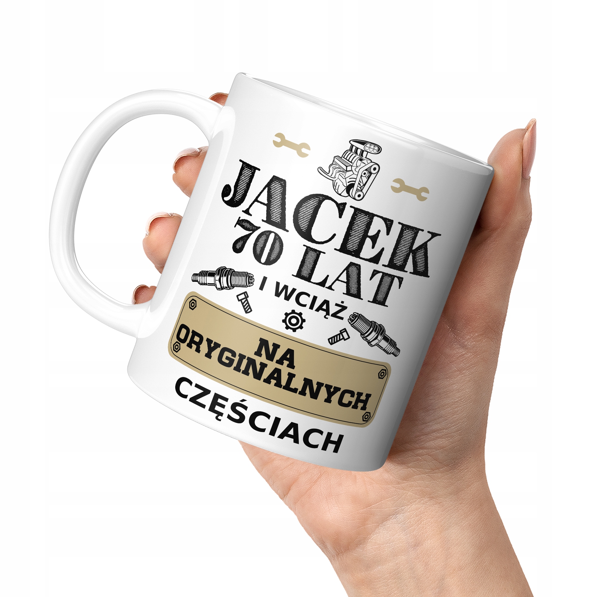 

Kubek Biały Na Każde Urodziny 1-99 Imię