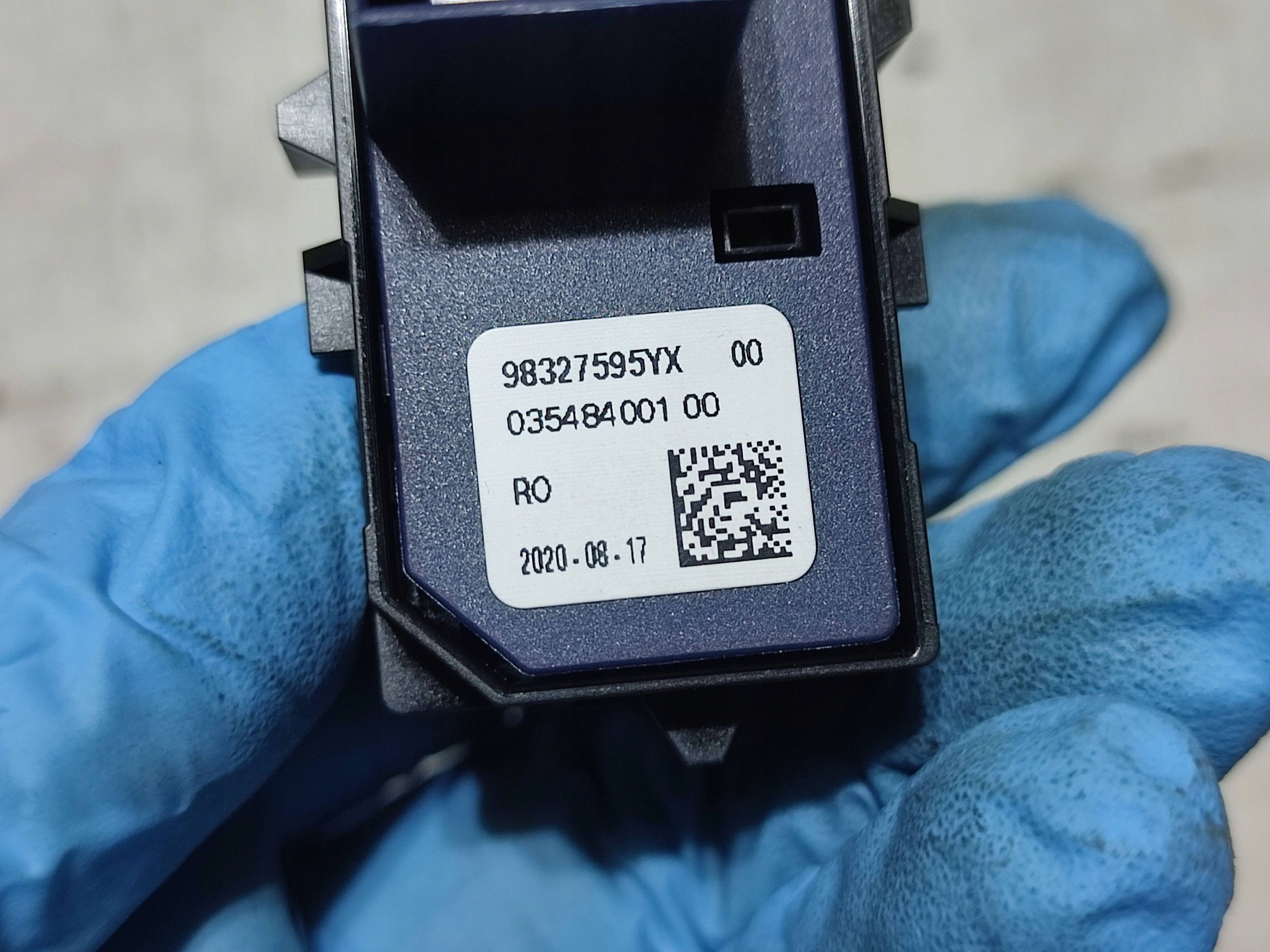 Opel Corsa F 2020 control panel switch start