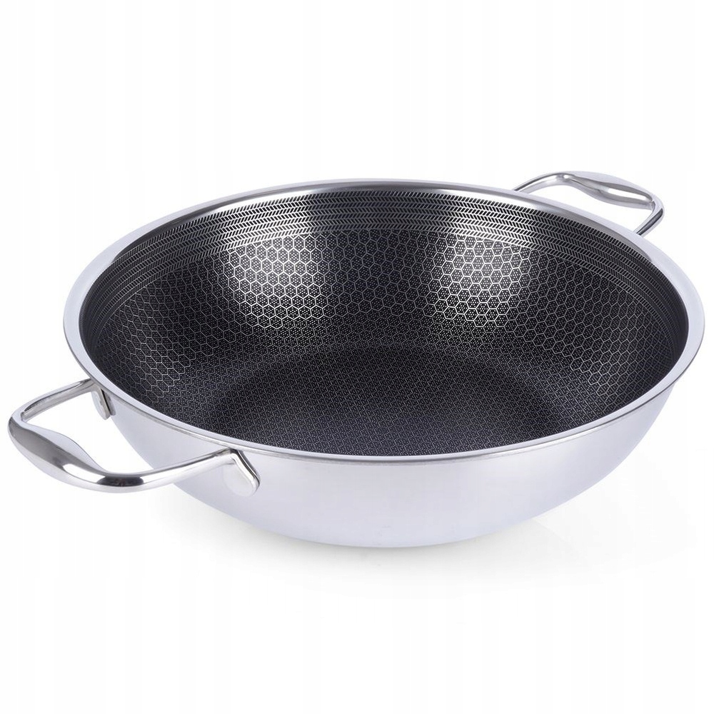 Panvica wok z nepriľnavej ocele Cookcell 28 cm