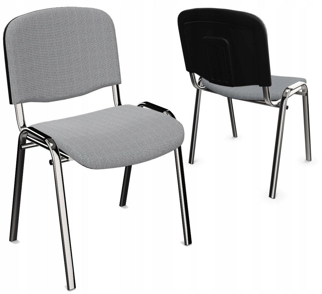 ИСО ОБИТОЕ КРЕСЛО ОЖИДАНИЯ СЕРО-ЧЕРНОЕ