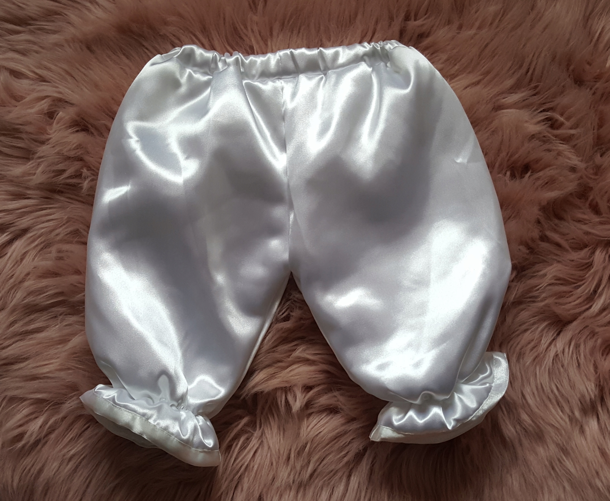 SATYNOWE SPODNIE OCIEPLANE DO CHRZTU- dziewczynka- r 74-80- nowe