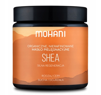 

Mohani Organiczne, nierafinowane Masło Shea 120ml