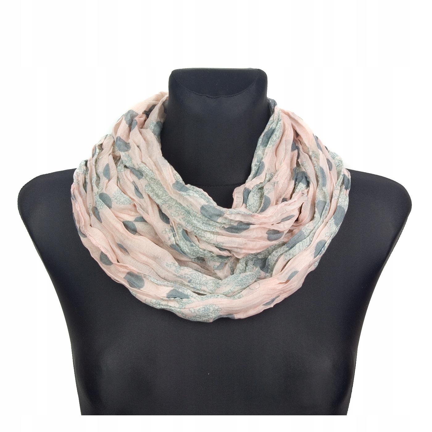 

Mały Komin szalik apaszka jasny róż 415