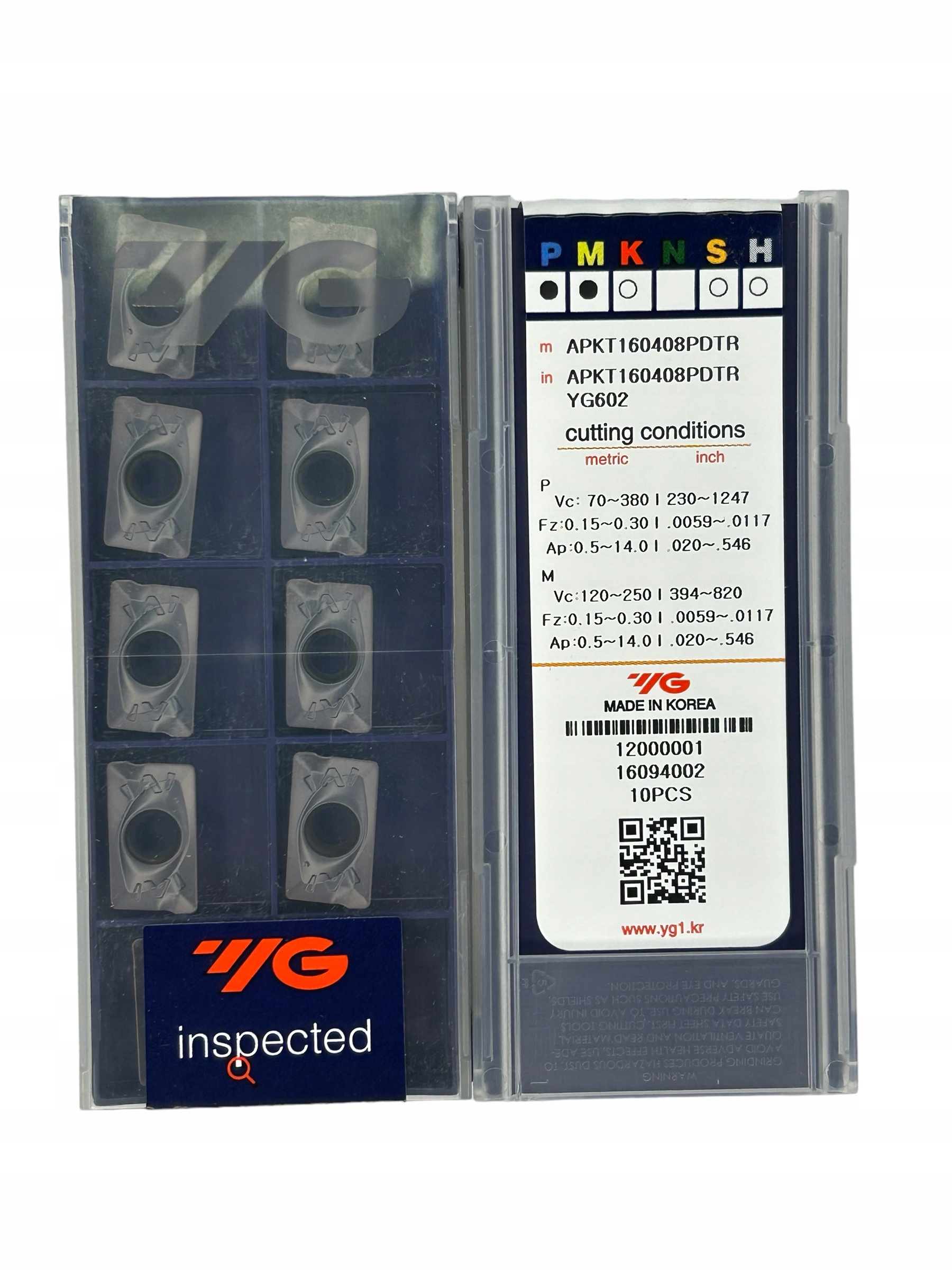 PŁYTKI APKT 160408 PDTR YG602 YG-1