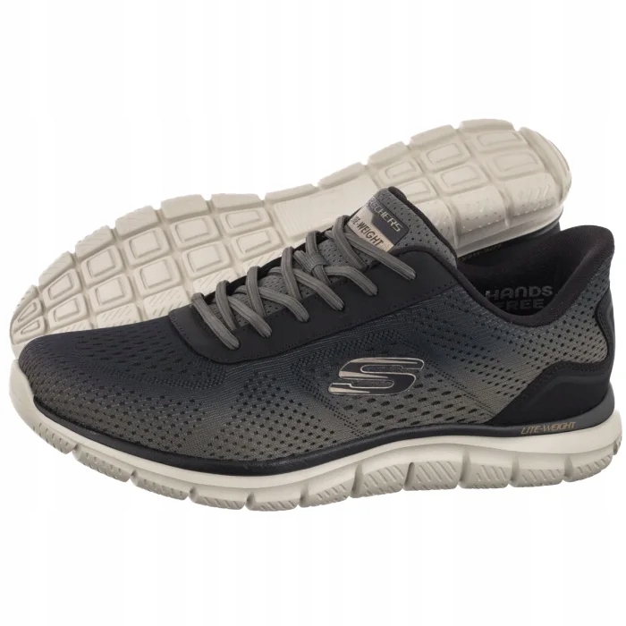 Pánské sportovní boty Skechers Track Revno Olive/Black 233038 Černé