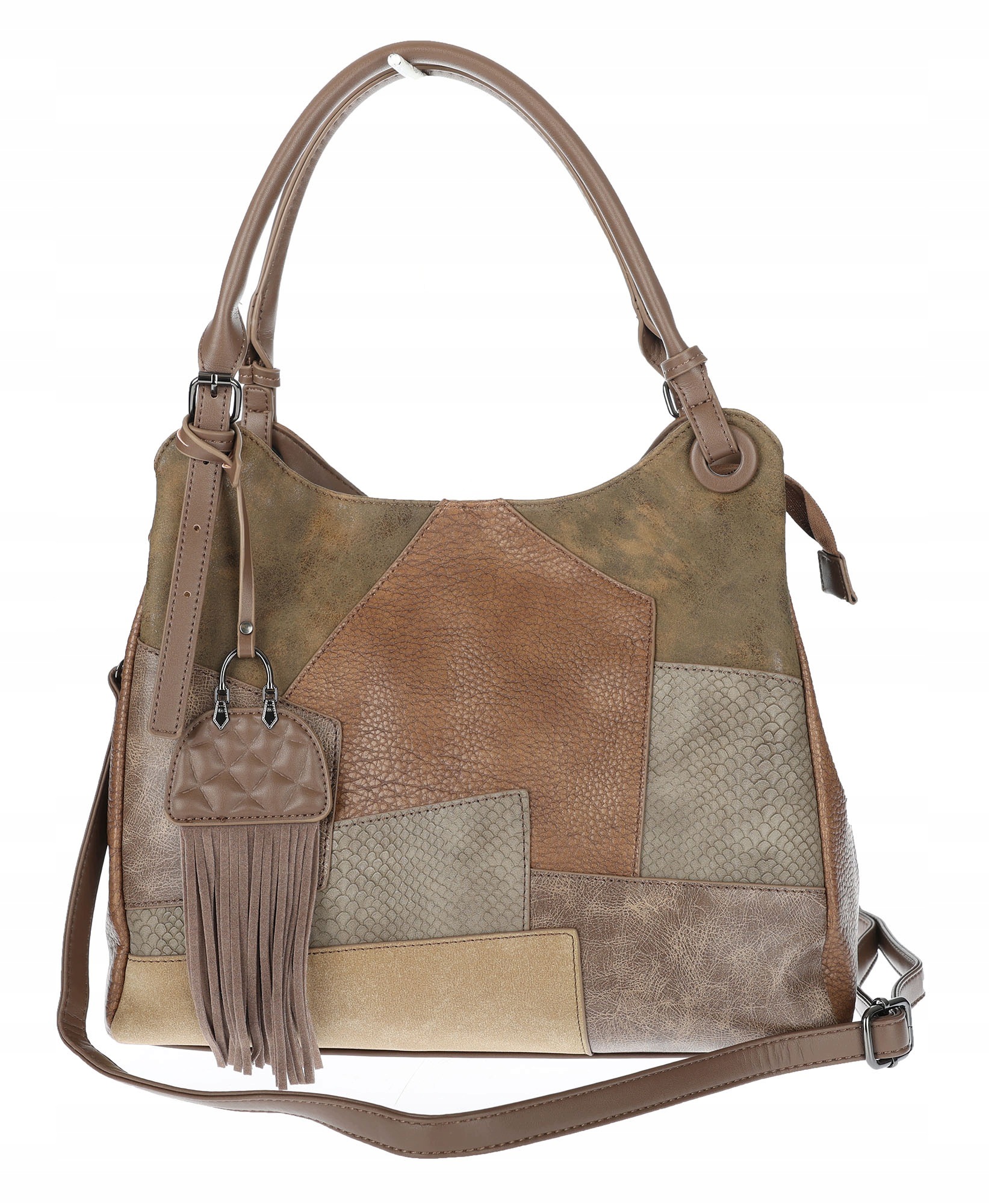 Dámská shopper kabelka prostorná elegantní módní taška do práce MC809 Béžová