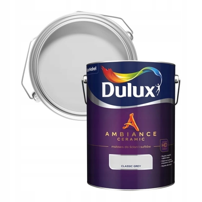 Dulux Ambiance Ceramic Farba Ceramiczna Classic Grey 5L